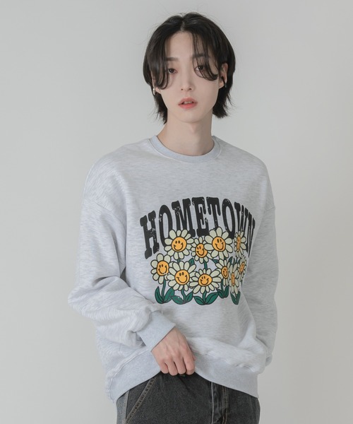 FOLLOWIN（フォロウィン）の「【UNISEX】起毛フラワープリント 