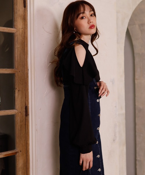 LIPSERVICE（リップサービス）の「デニムハトメジャンスカ（デニムスカート・レディース・アイボリー/インディゴブルー/ブラック・S/M）」の8枚目の写真