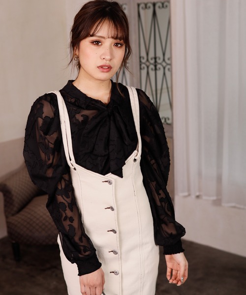 LIPSERVICE（リップサービス）の「デニムハトメジャンスカ（デニムスカート・レディース・アイボリー/インディゴブルー/ブラック・S/M）」の11枚目の写真