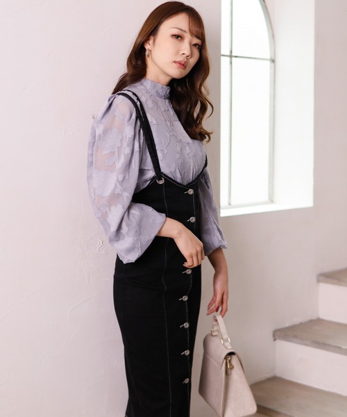 LIPSERVICE（リップサービス）の「デニムハトメジャンスカ（デニムスカート・レディース・アイボリー/インディゴブルー/ブラック・S/M）」の14枚目の写真