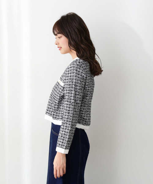 PROPORTION BODY DRESSING（プロポーションボディドレッシング）の「ツイードライクニット / 1212170208（ニット/セーター・レディース・ホワイト/ネイビー・MEDIUM/SMALL）」の20枚目の写真