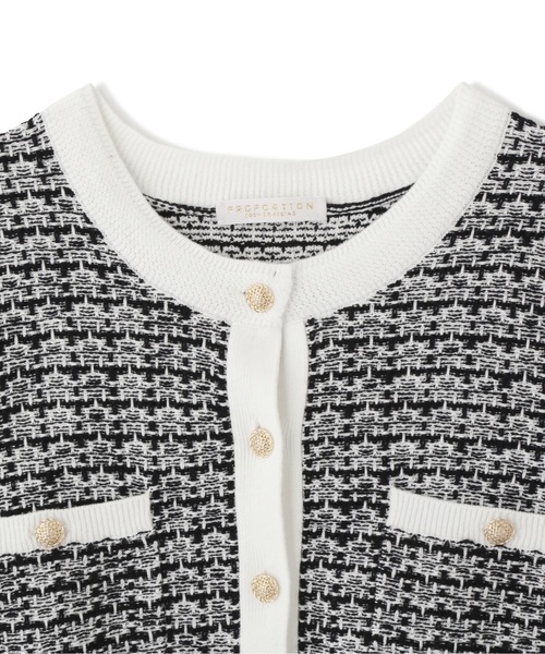 PROPORTION BODY DRESSING（プロポーションボディドレッシング）の「ツイードライクニット / 1212170208（ニット/セーター・レディース・ホワイト/ネイビー・MEDIUM/SMALL）」の12枚目の写真