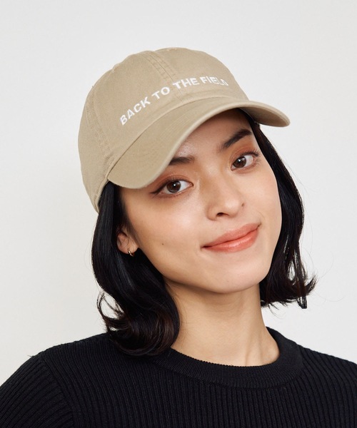 BACK TO THE FIELD(バック トゥー ザ フィールド)の「BTTF刺繍ロゴキャップ(キャップ・レディース・グリーン/ブラック/ネイビー/ベージュ/ブルー・FREE)」の3枚目の写真