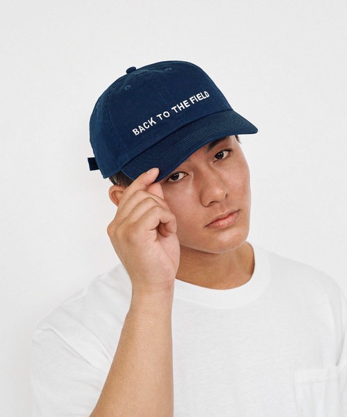 BACK TO THE FIELD(バック トゥー ザ フィールド)の「BTTF刺繍ロゴキャップ(キャップ・レディース・グリーン/ブラック/ネイビー/ベージュ/ブルー・FREE)」の10枚目の写真