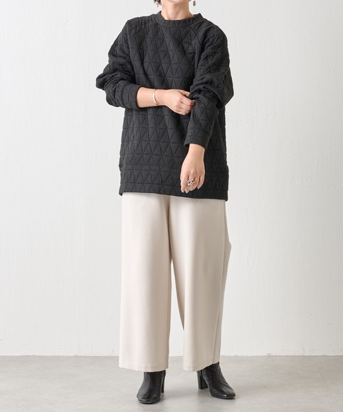 BEARDSLEY(ビアズリー)の「キルト風トレーナー(スウェット・レディース・ホワイト/ブラック・FREE)」の20枚目の写真