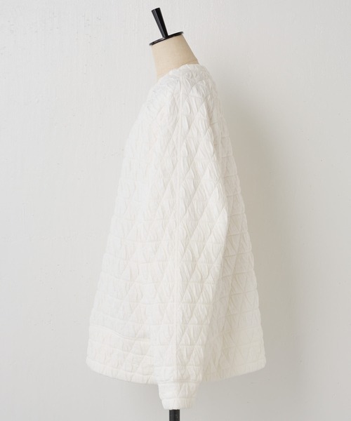 BEARDSLEY(ビアズリー)の「キルト風トレーナー(スウェット・レディース・ホワイト/ブラック・FREE)」の12枚目の写真