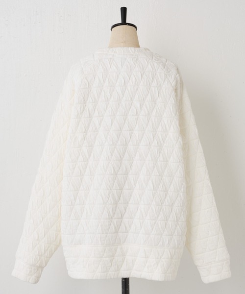 BEARDSLEY(ビアズリー)の「キルト風トレーナー(スウェット・レディース・ホワイト/ブラック・FREE)」の13枚目の写真