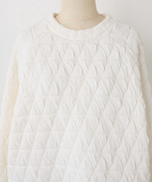 BEARDSLEY(ビアズリー)の「キルト風トレーナー(スウェット・レディース・ホワイト/ブラック・FREE)」の15枚目の写真