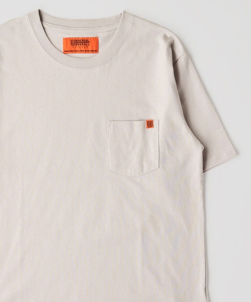 UNIVERSAL OVERALL（ユニバーサルオーバーオール）の「【UNIVERSAL OVERALL】POCKET T-SHIRTS / ポケット半袖Tシャツ（Tシャツ/カットソー・メンズ・ホワイト/ブラック/ネイビー/グリーン/グレー・SMALL/MEDIUM/LARGE/X-LARGE）」の4枚目の写真