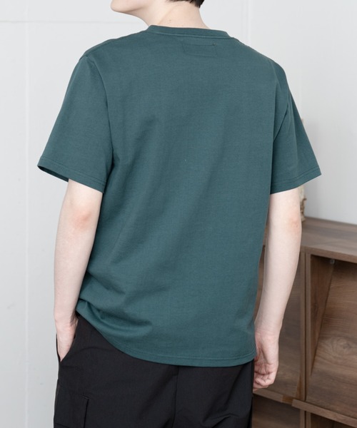 UNIVERSAL OVERALL（ユニバーサルオーバーオール）の「【UNIVERSAL OVERALL】POCKET T-SHIRTS / ポケット半袖Tシャツ（Tシャツ/カットソー・メンズ・ホワイト/ブラック/ネイビー/グリーン/グレー・SMALL/MEDIUM/LARGE/X-LARGE）」の13枚目の写真