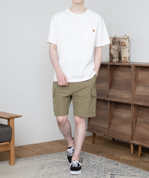 UNIVERSAL OVERALL（ユニバーサルオーバーオール）の「【UNIVERSAL OVERALL】POCKET T-SHIRTS / ポケット半袖Tシャツ（Tシャツ/カットソー・メンズ・ホワイト/ブラック/ネイビー/グリーン/グレー・SMALL/MEDIUM/LARGE/X-LARGE）」の6枚目の写真