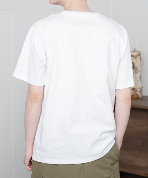 UNIVERSAL OVERALL（ユニバーサルオーバーオール）の「【UNIVERSAL OVERALL】POCKET T-SHIRTS / ポケット半袖Tシャツ（Tシャツ/カットソー・メンズ・ホワイト/ブラック/ネイビー/グリーン/グレー・SMALL/MEDIUM/LARGE/X-LARGE）」の9枚目の写真