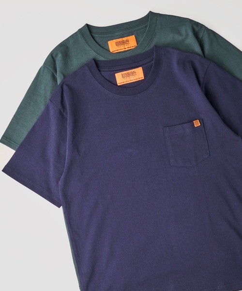UNIVERSAL OVERALL（ユニバーサルオーバーオール）の「【UNIVERSAL OVERALL】POCKET T-SHIRTS / ポケット半袖Tシャツ（Tシャツ/カットソー・メンズ・ホワイト/ブラック/ネイビー/グリーン/グレー・SMALL/MEDIUM/LARGE/X-LARGE）」の17枚目の写真