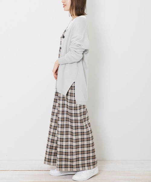 URBAN RESEARCH Sonny Label（アーバンリサーチサニーレーベル）の「ミディ丈オーバーニットカーディガン（カーディガン/ボレロ・レディース・ライトグレー/ベージュ/グリーン・FREE）」の18枚目の写真