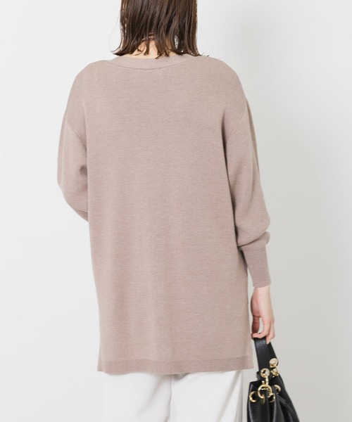 URBAN RESEARCH Sonny Label（アーバンリサーチサニーレーベル）の「ミディ丈オーバーニットカーディガン（カーディガン/ボレロ・レディース・ライトグレー/ベージュ/グリーン・FREE）」の21枚目の写真
