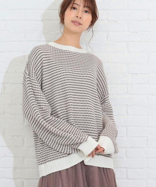 SHOO・LA・RUE(シューラルー)の「◆カラーミックスタック編みプルオーバー(ニット/セーター・レディース・ブラック系3/グリーン系その他5/イエロー系3/ベージュ系3・00)」の1枚目の写真