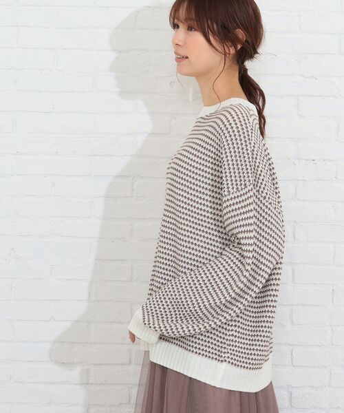 SHOO・LA・RUE(シューラルー)の「◆カラーミックスタック編みプルオーバー(ニット/セーター・レディース・ブラック系3/グリーン系その他5/イエロー系3/ベージュ系3・00)」の11枚目の写真