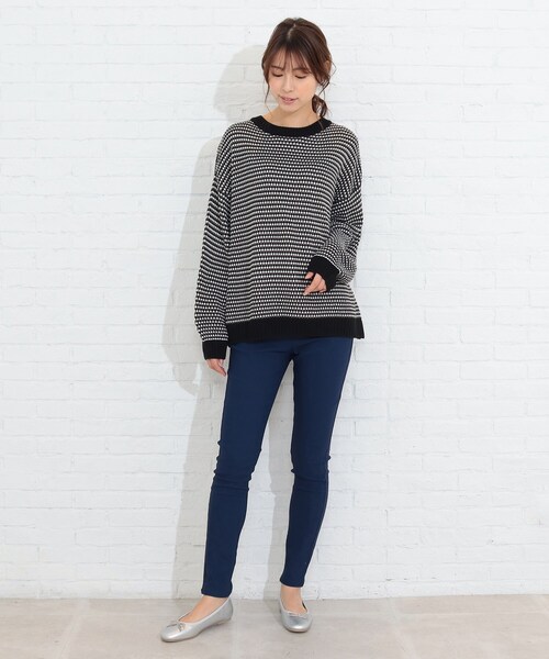 SHOO・LA・RUE(シューラルー)の「◆カラーミックスタック編みプルオーバー(ニット/セーター・レディース・ブラック系3/グリーン系その他5/イエロー系3/ベージュ系3・00)」の19枚目の写真