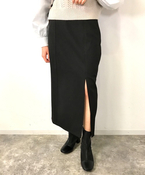 INGNI（イング）の「サイドスリットナロー／スカート（スカート・レディース・ブラック/ブルー/グリーン/アイボリー/ブルー系その他2・FREE）」の3枚目の写真