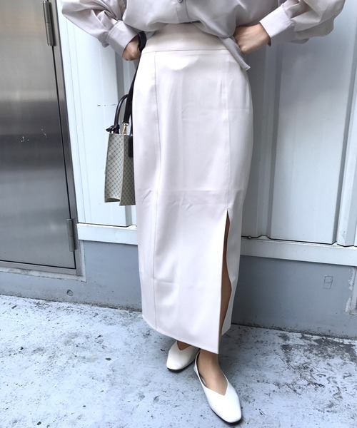 INGNI（イング）の「サイドスリットナロー／スカート（スカート・レディース・ブラック/ブルー/グリーン/アイボリー/ブルー系その他2・FREE）」の21枚目の写真