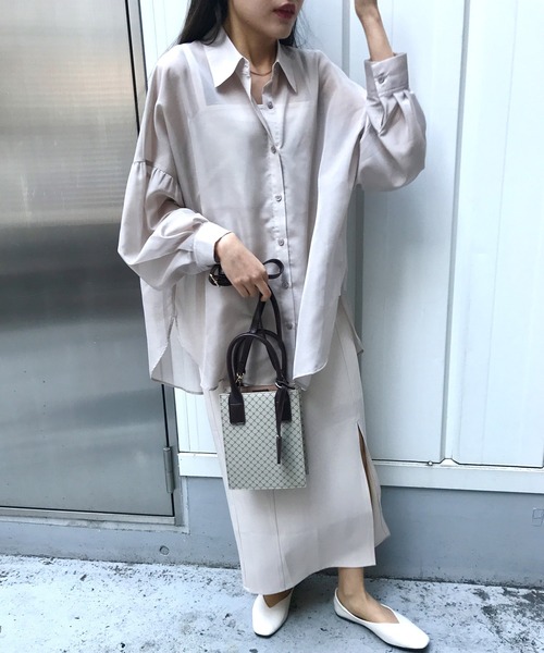 INGNI（イング）の「サイドスリットナロー／スカート（スカート・レディース・ブラック/ブルー/グリーン/アイボリー/ブルー系その他2・FREE）」の22枚目の写真