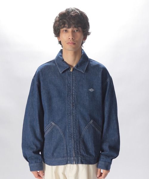 激レア　DANTONデニムショートジャケット NDM MEN 楽天市場】ダントン DANTON クルーネックジャケット ノーカラー
