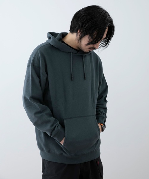 EKAL(エカル)の「EKAL コハニングライトウエイトフーディー(パーカー・メンズ・ベージュ/オレンジ系その他/チャコールグレー・MEDIUM/LARGE)」の2枚目の写真