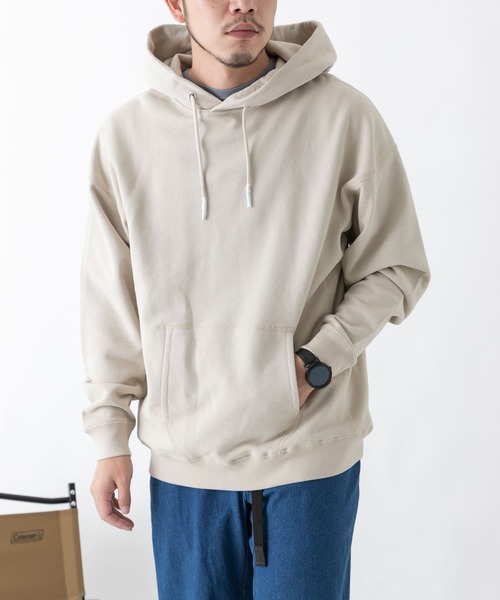 EKAL(エカル)の「EKAL コハニングライトウエイトフーディー(パーカー・メンズ・ベージュ/オレンジ系その他/チャコールグレー・MEDIUM/LARGE)」の7枚目の写真