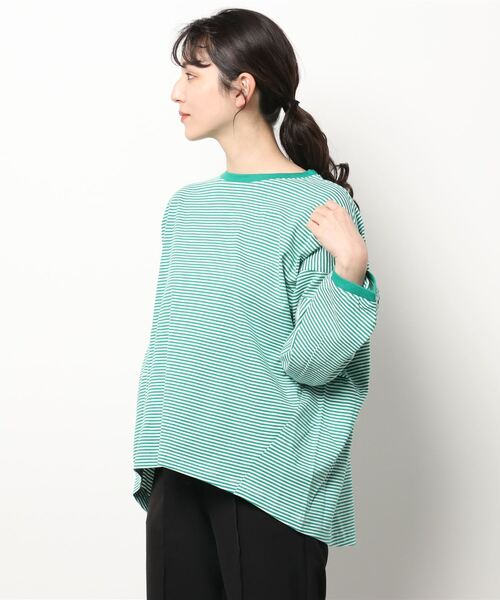 AMERICAN HOLIC(アメリカンホリック)の「コンシャススリーブカットプルオーバー(Tシャツ/カットソー・レディース・オフホワイト/オレンジ/グリーン/その他7・L/M)」の7枚目の写真