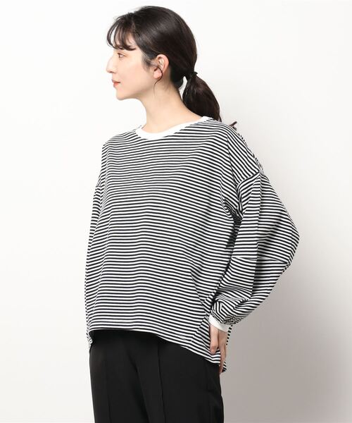 AMERICAN HOLIC(アメリカンホリック)の「コンシャススリーブカットプルオーバー(Tシャツ/カットソー・レディース・オフホワイト/オレンジ/グリーン/その他7・L/M)」の9枚目の写真