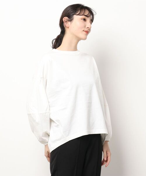 AMERICAN HOLIC(アメリカンホリック)の「コンシャススリーブカットプルオーバー(Tシャツ/カットソー・レディース・オフホワイト/オレンジ/グリーン/その他7・L/M)」の10枚目の写真