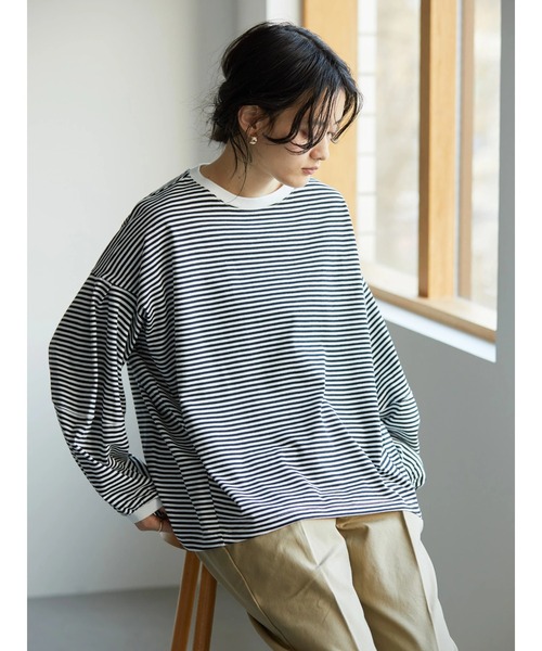 AMERICAN HOLIC(アメリカンホリック)の「コンシャススリーブカットプルオーバー(Tシャツ/カットソー・レディース・オフホワイト/オレンジ/グリーン/その他7・L/M)」の15枚目の写真