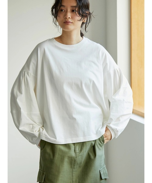 AMERICAN HOLIC(アメリカンホリック)の「コンシャススリーブカットプルオーバー(Tシャツ/カットソー・レディース・オフホワイト/オレンジ/グリーン/その他7・L/M)」の20枚目の写真