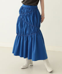 BeAMS DOT | 【WEB限定】BeAMS DOT / アシンメトリー ステッチ フレアスカート(スカート)