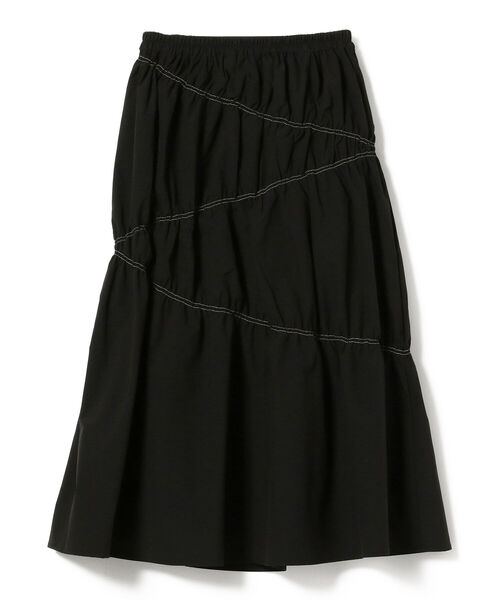 BeAMS DOT(ビームスドット)の「【WEB限定】BeAMS DOT / アシンメトリー ステッチ フレアスカート(スカート・レディース・ブラック/ブルー・ONESIZE)」の17枚目の写真