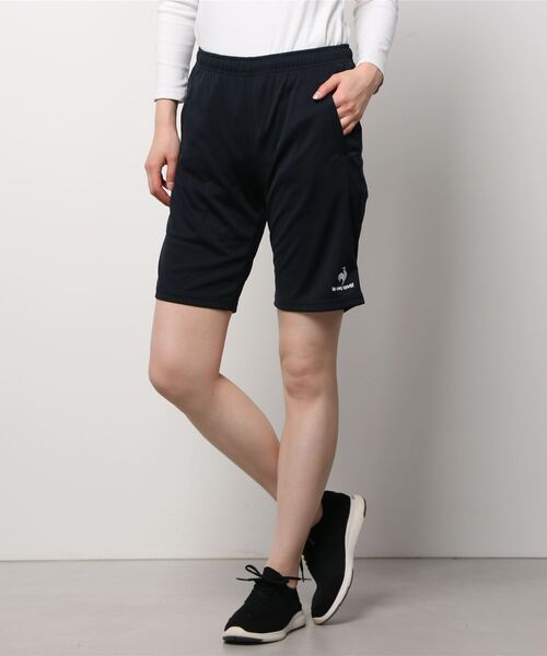 le coq sportif(ルコックスポルティフ)の「ルコックスポルティフ エコペットハーフパンツ(その他パンツ・レディース・ブラック/ネイビー・XL/L/S/M)」の1枚目の写真