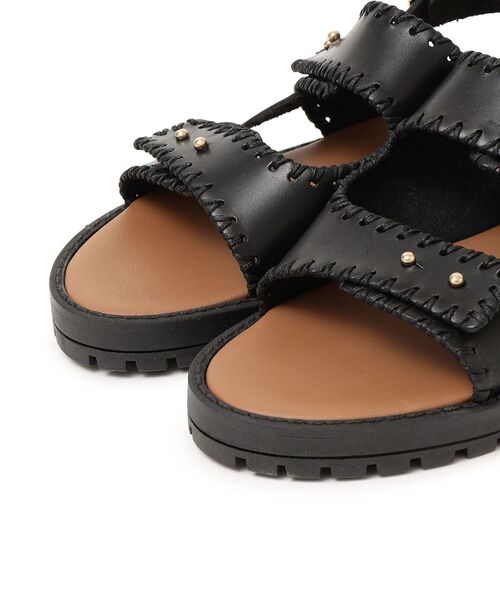 SHIPS（シップス）の「MAUROdeBARI:VACHETTA◆（サンダル・レディース・ブラック・38/36/37）」の3枚目の写真