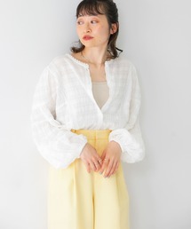 KBF | ラウンドシームブラウス(シャツ/ブラウス)