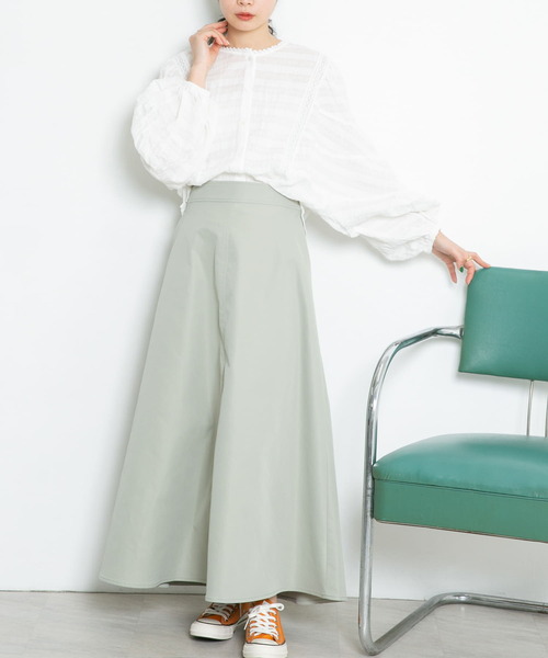 KBF（ケイビーエフ）の「ラウンドシームブラウス（シャツ/ブラウス・レディース・ブラック/ホワイト/グリーン・ONE）」の14枚目の写真