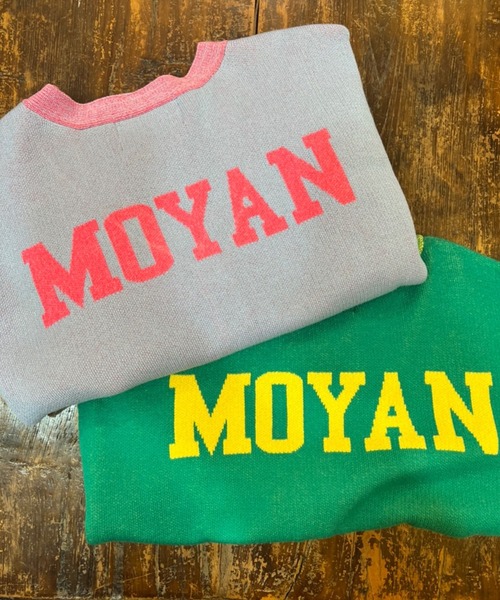 moyan ecri(モヤン エクリ)の「<moyan ecri>メッセージロゴニットカーディガン/ベスト【SAKURA SERIES】(カーディガン/ボレロ・レディース・グリーン/アクア・FREE)」の12枚目の写真