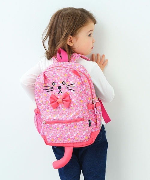 kladskap（クレードスコープ）の「ネコリュック（バックパック/リュック・キッズ・ピンク/イエロー・SS/M/S）」の2枚目の写真