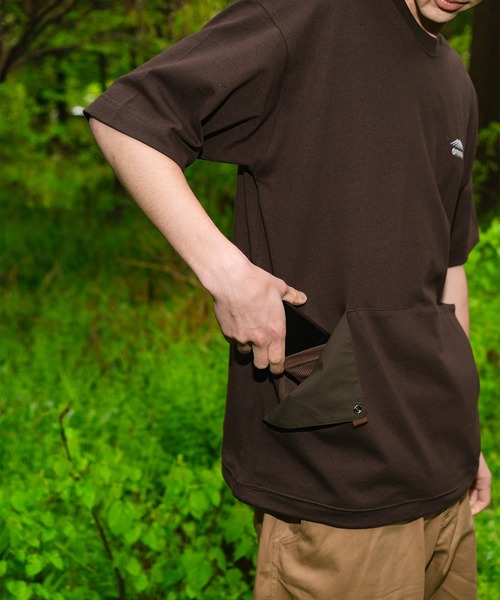 OUTDOOR PRODUCTS(アウトドアプロダクツ)の「【OUTDOOR PRODUCTS/アウトドアプロダクツ】ワンポイントロゴ ビッグシルエット USAコットンユーティリティーTシャツ(Tシャツ/カットソー・メンズ・ブラウン/ホワイト/オリーブ・LARGE/X-LARGE/MEDIUM)」の19枚目の写真