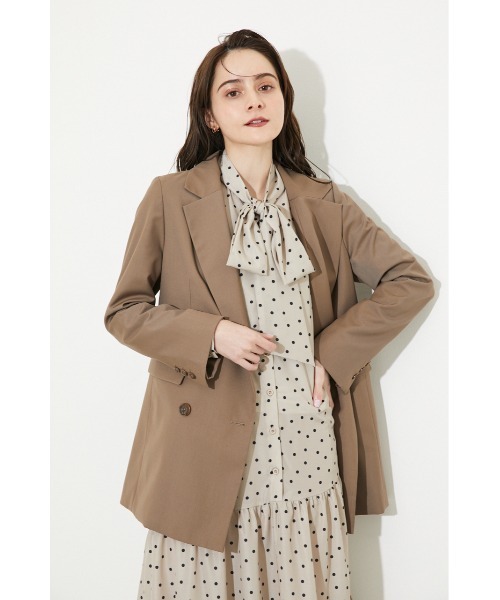 rienda(リエンダ)の「ヒップレングステーラードジャケット(テーラードジャケット・レディース・ブラック/パープル/ブラウン/ライトグリーン・SMALL/MEDIUM)」の3枚目の写真