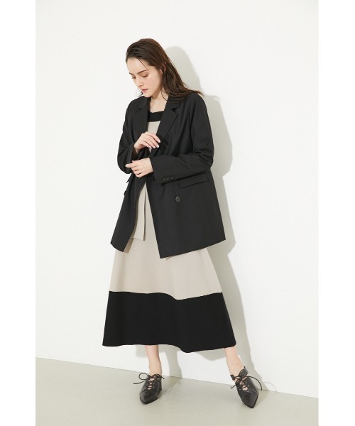 rienda(リエンダ)の「ヒップレングステーラードジャケット(テーラードジャケット・レディース・ブラック/パープル/ブラウン/ライトグリーン・SMALL/MEDIUM)」の6枚目の写真