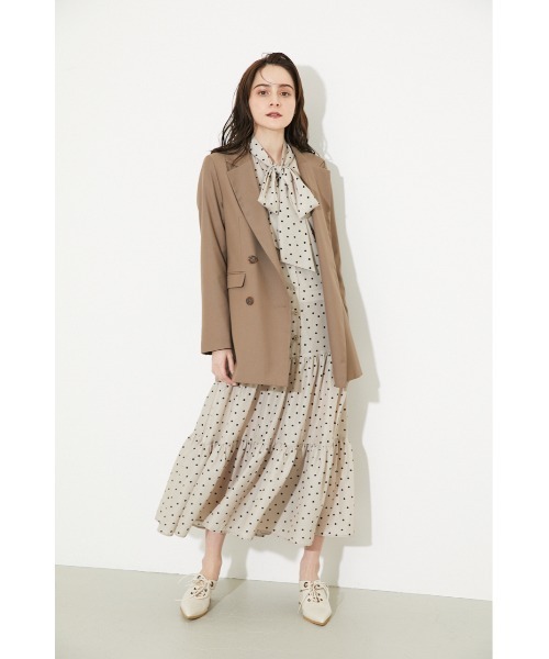 rienda(リエンダ)の「ヒップレングステーラードジャケット(テーラードジャケット・レディース・ブラック/パープル/ブラウン/ライトグリーン・SMALL/MEDIUM)」の12枚目の写真