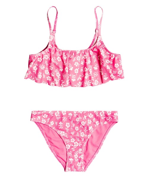 ROXY(ロキシー)の「SPLENDID DREAM FLUTT/ロキシーキッズビキニ(水着)(水着・キッズ・ピンク・130/150/140)」の1枚目の写真