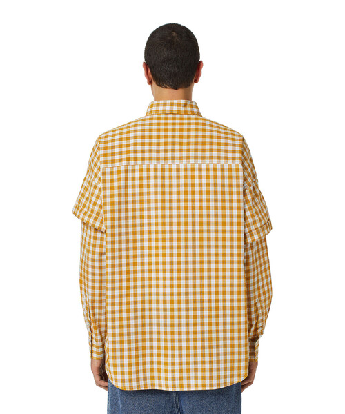 DIESEL（ディーゼル）の「メンズ シャツ ダブルスリーブ（シャツ/ブラウス・メンズ・グレー/ブラック/イエロー・XX-LARGE/MEDIUM/X-SMALL/SMALL/LARGE/X-LARGE）」の8枚目の写真