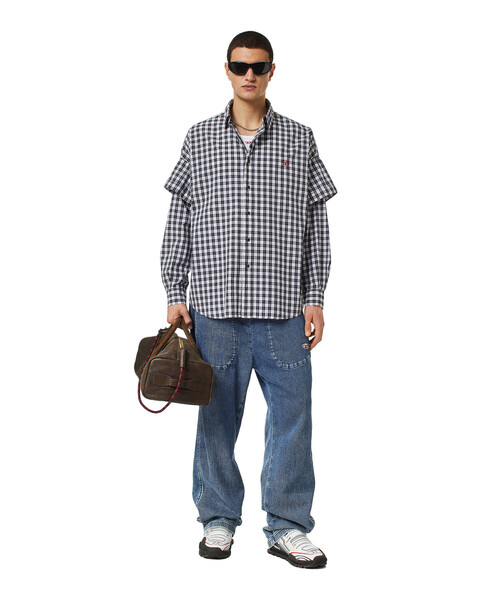 DIESEL（ディーゼル）の「メンズ シャツ ダブルスリーブ（シャツ/ブラウス・メンズ・グレー/ブラック/イエロー・XX-LARGE/MEDIUM/X-SMALL/SMALL/LARGE/X-LARGE）」の11枚目の写真