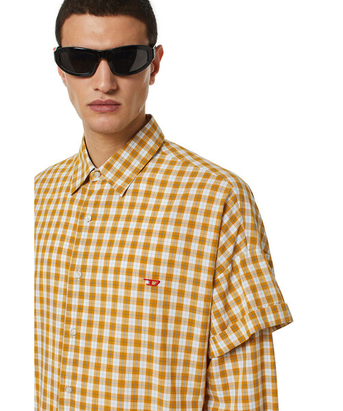 DIESEL（ディーゼル）の「メンズ シャツ ダブルスリーブ（シャツ/ブラウス・メンズ・グレー/ブラック/イエロー・XX-LARGE/MEDIUM/X-SMALL/SMALL/LARGE/X-LARGE）」の5枚目の写真