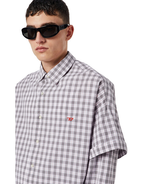 DIESEL（ディーゼル）の「メンズ シャツ ダブルスリーブ（シャツ/ブラウス・メンズ・グレー/ブラック/イエロー・XX-LARGE/MEDIUM/X-SMALL/SMALL/LARGE/X-LARGE）」の15枚目の写真